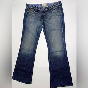 Paige Fairfax Womens Jeans size 32‎ Bootcut Dark wash